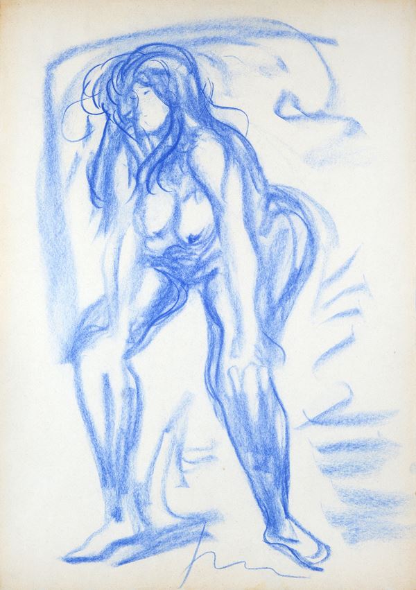 Lucio Fontana - Female nude