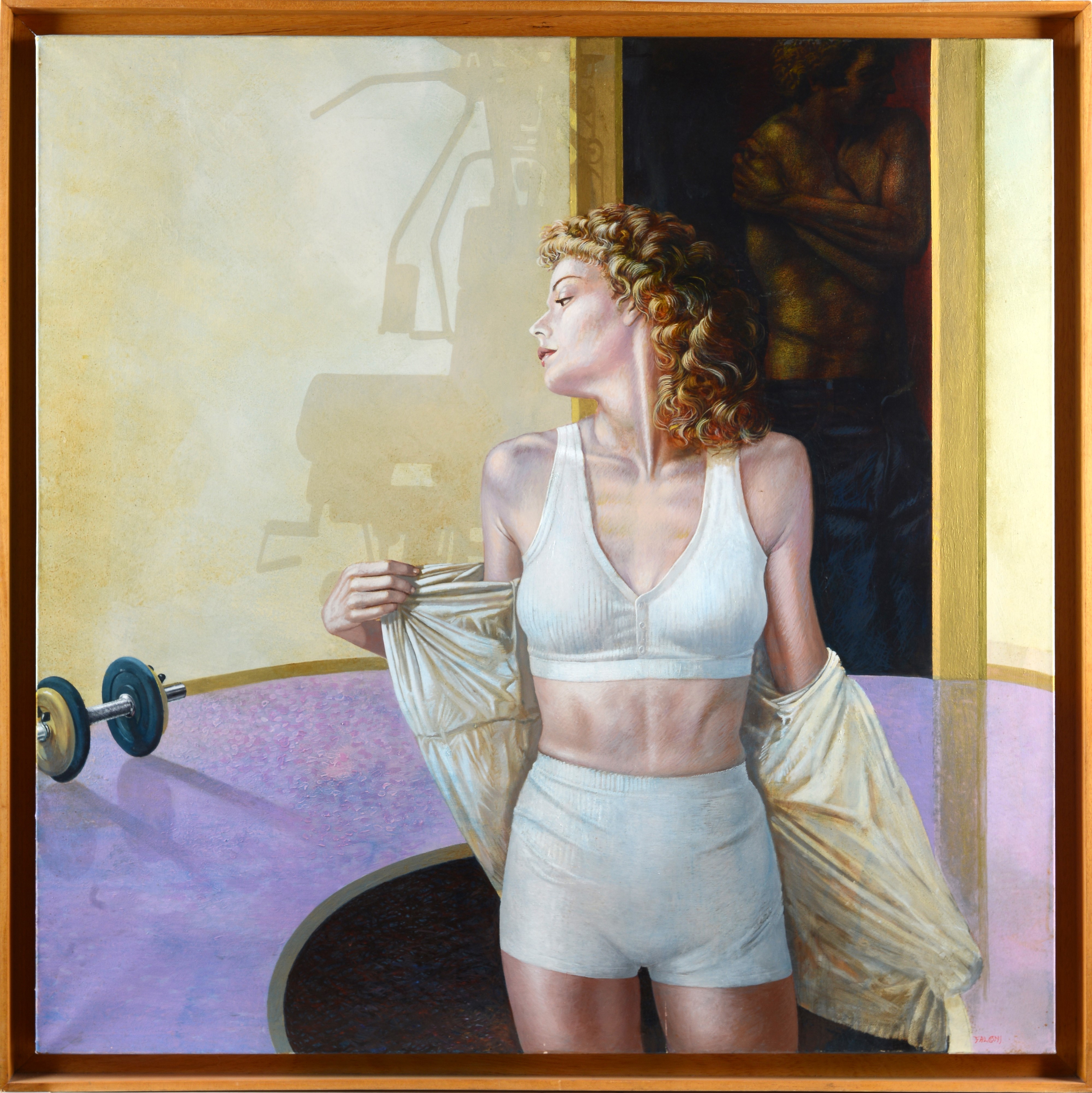 Walter Falconi - Male & Female, olio e smalti su tela