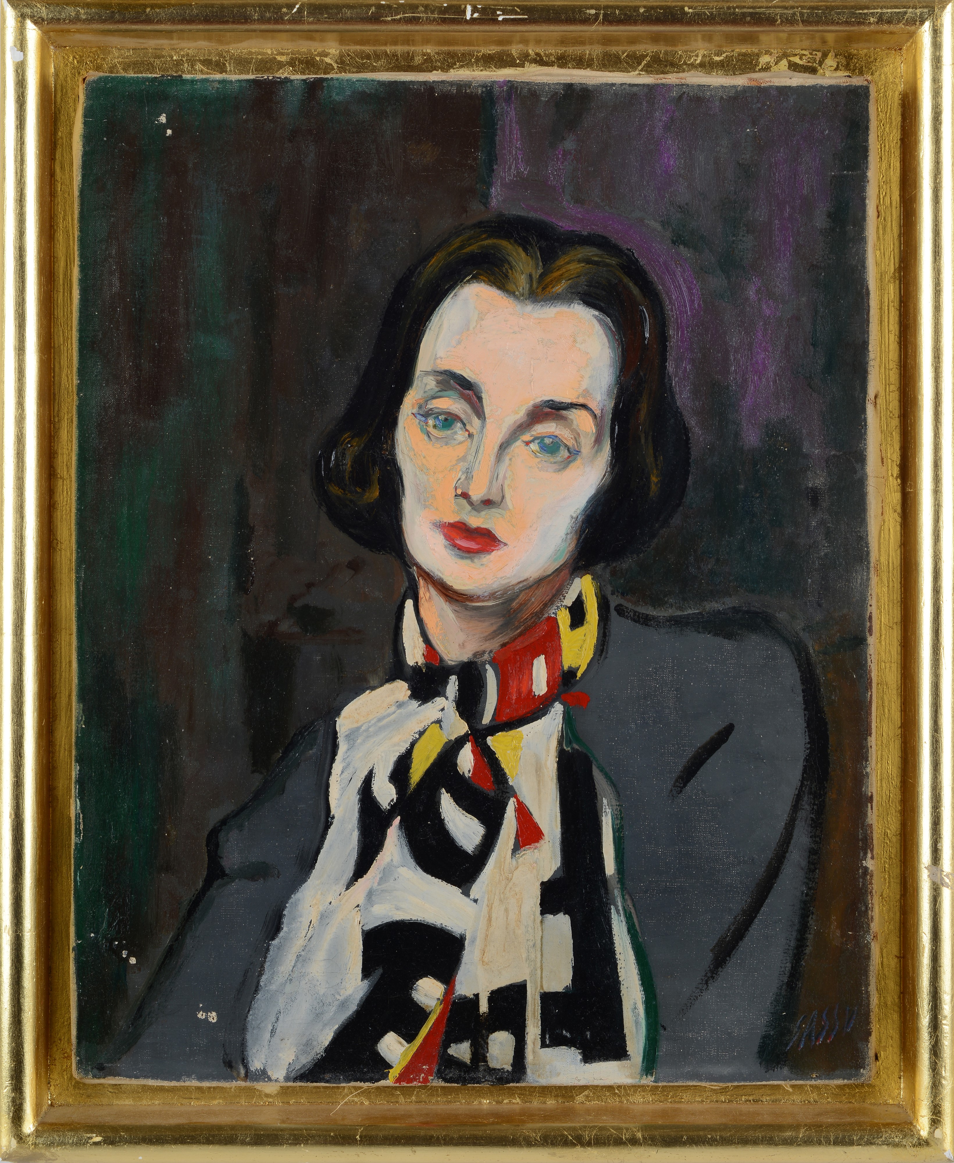 Aligi Sassu - Figura (L'attesa), olio su tela, 1950