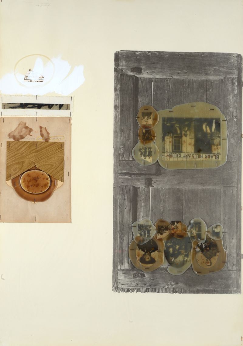 Concetto Pozzati - Black Hills Art Gallery - Tecnica mista e collage su carta