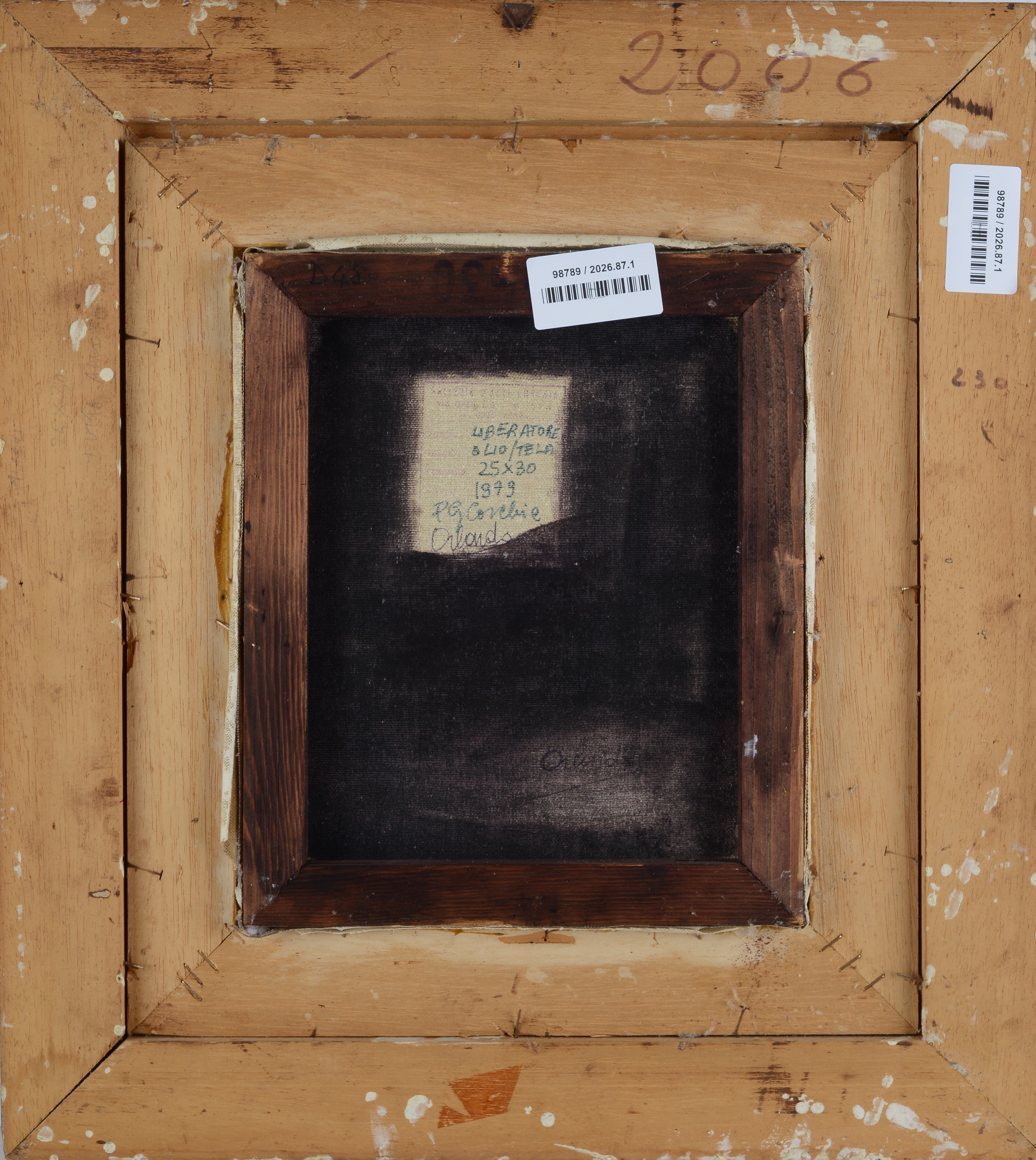 Fausto Maria Liberatore - Figure, olio su tela, 1979, cm 30x25,5