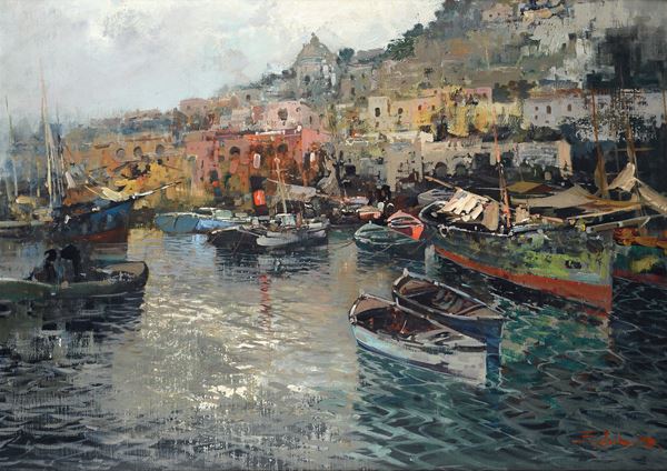 Ezelino Briante - Barche in costiera