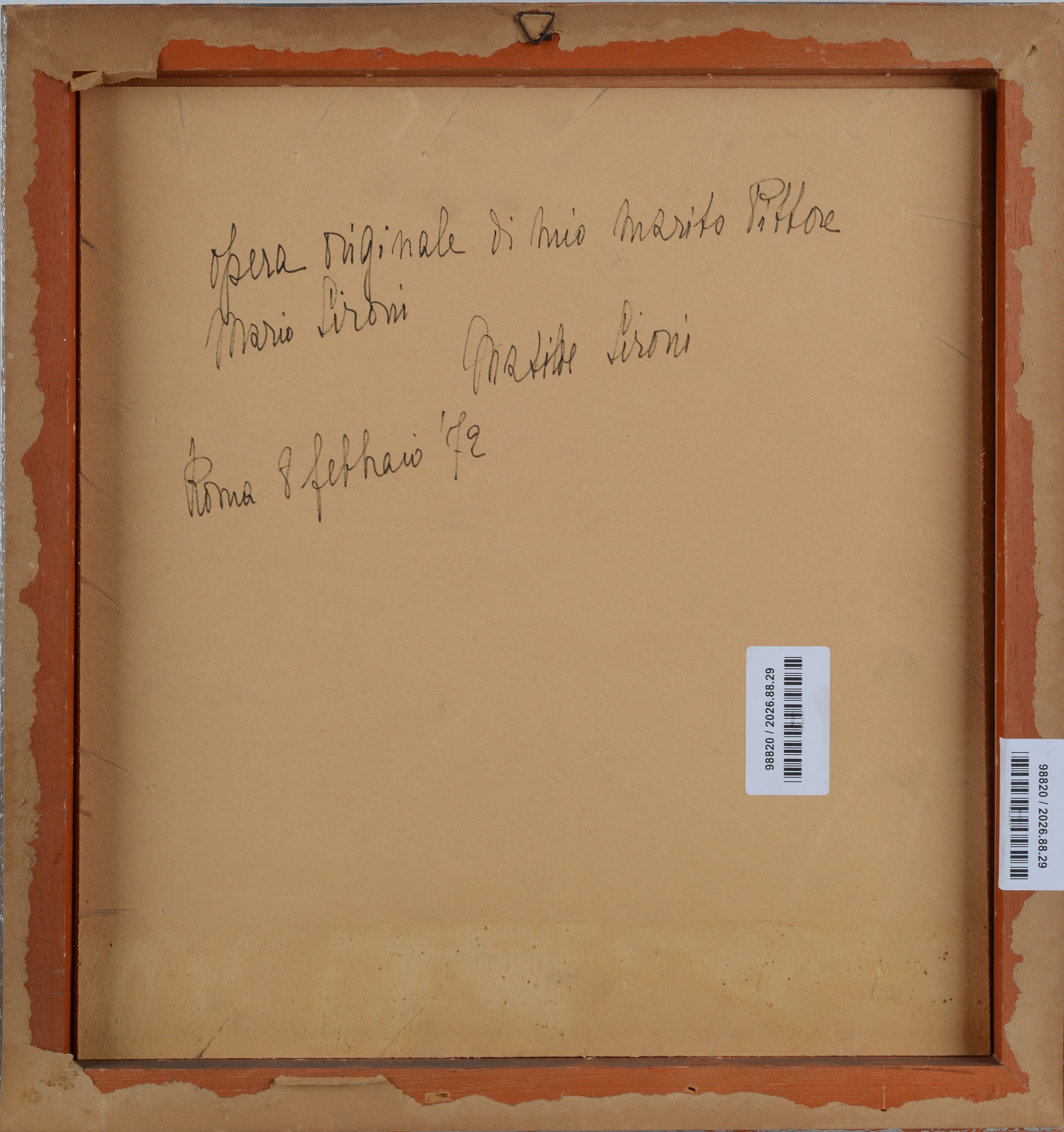 Mario Sironi - Studi di figure (fronte e retro), matita su carta