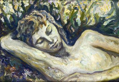 Figura, olio su tela