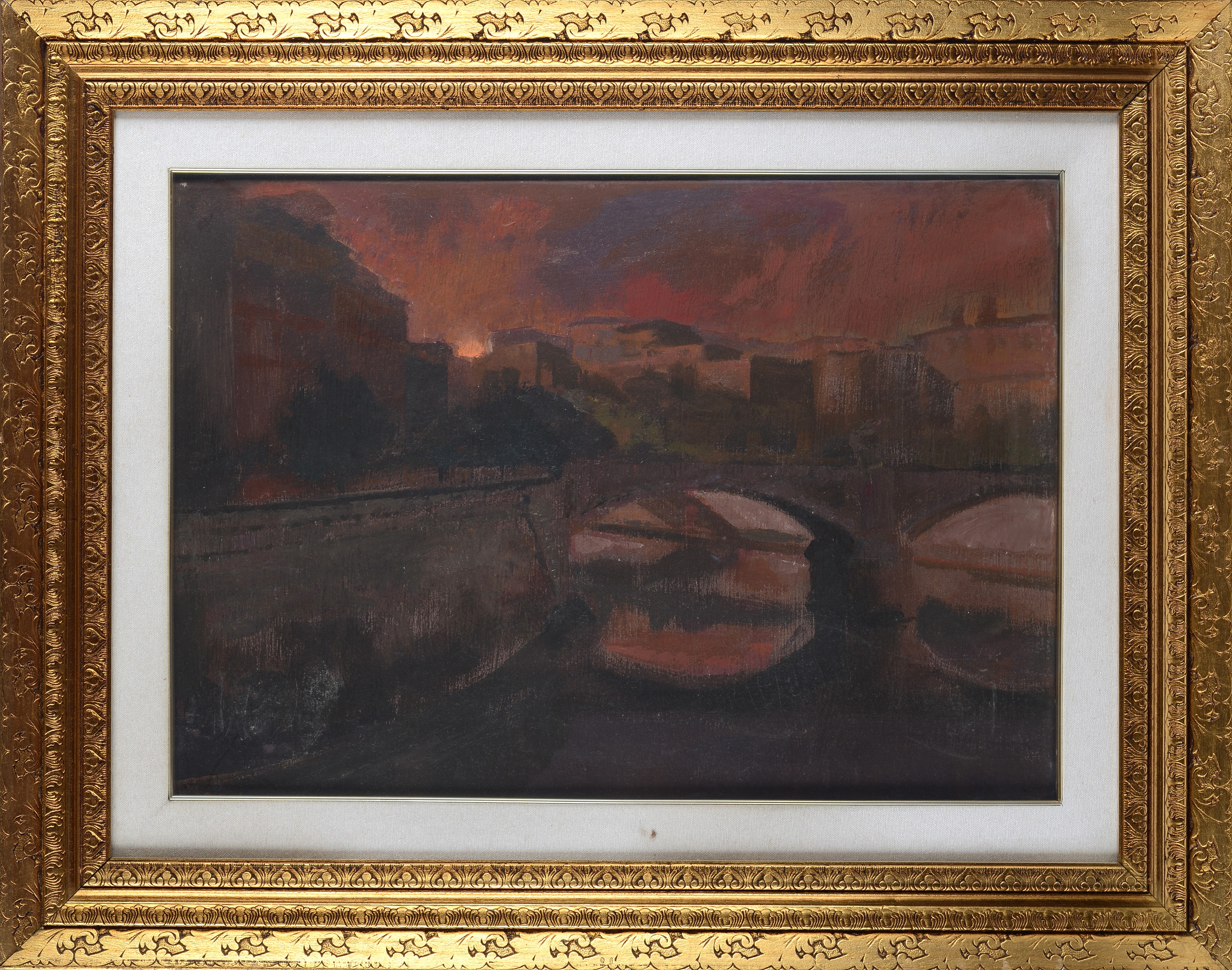 Ugo Attardi - Roma - Olio su tela, cm 50x70, 1973