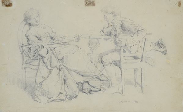 Jean Louis Ernest Messonier - Incontro galante