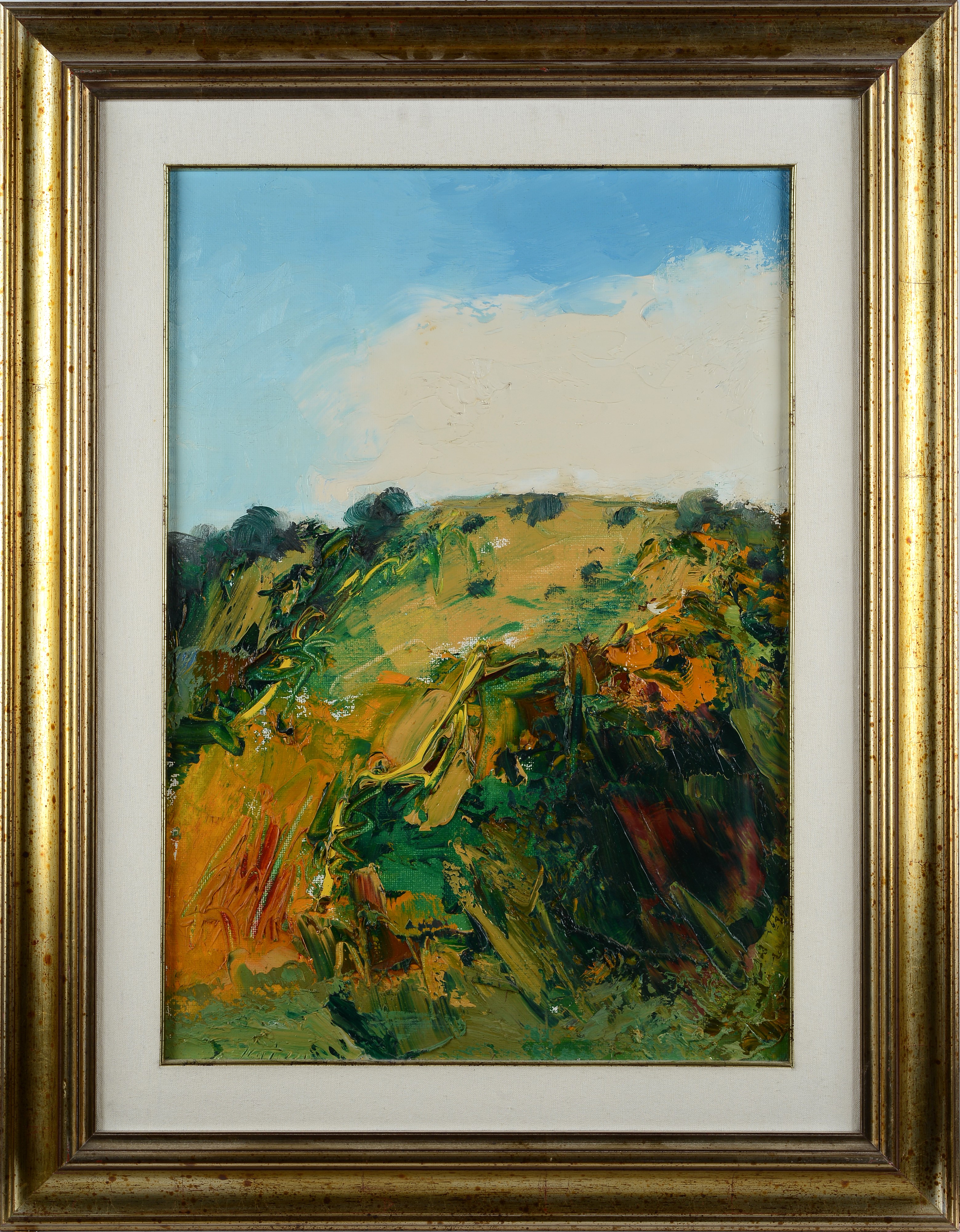 Sergio Scatizzi - Collina, olio su tela, 1985