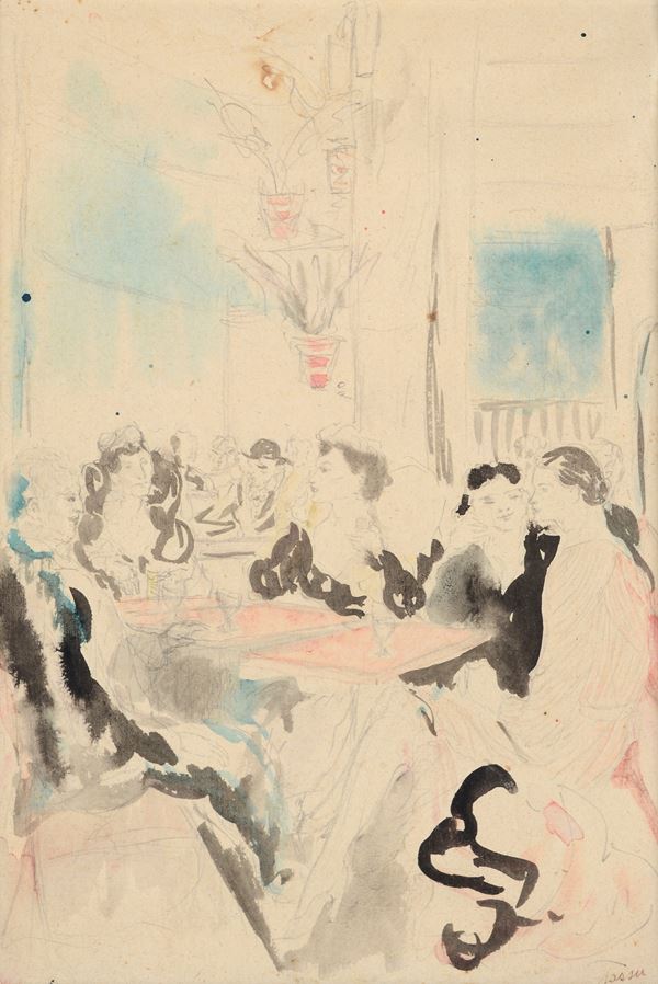 Aligi Sassu - Al caffè