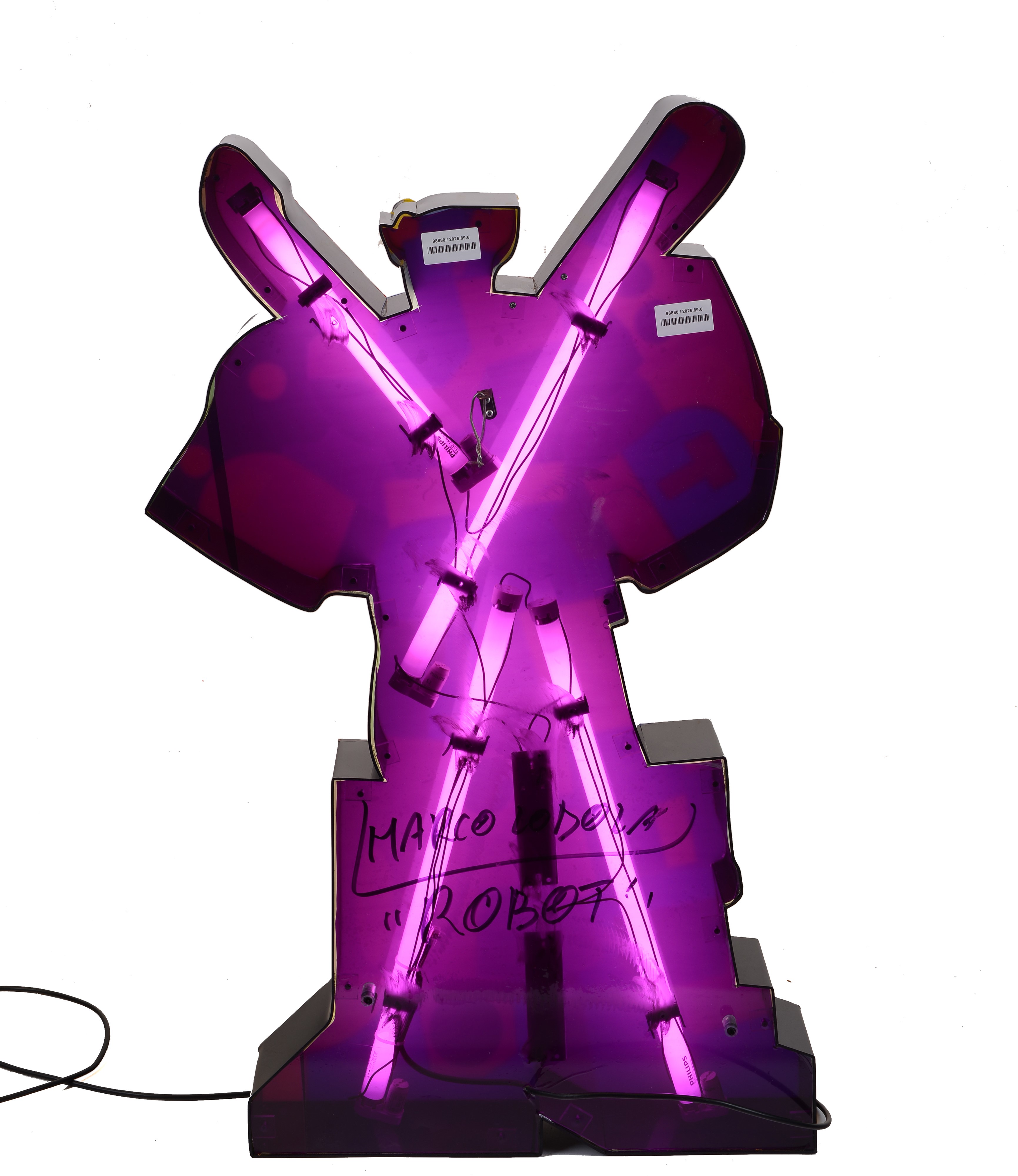 Marco Lodola - Robot - Scultura luminosa in plexiglass e neon
