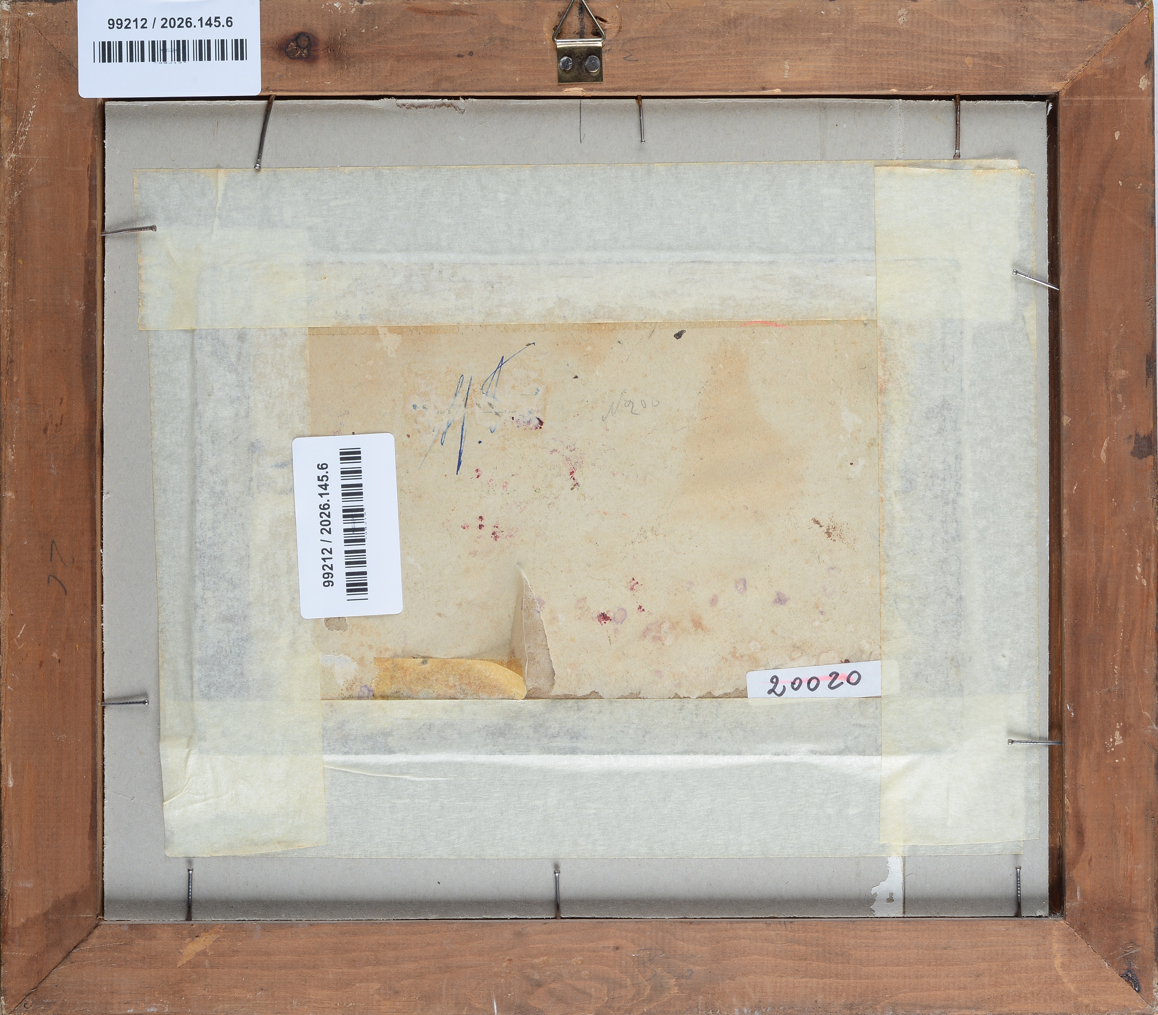 Cesare Ciani - Asinello, olio su cartone