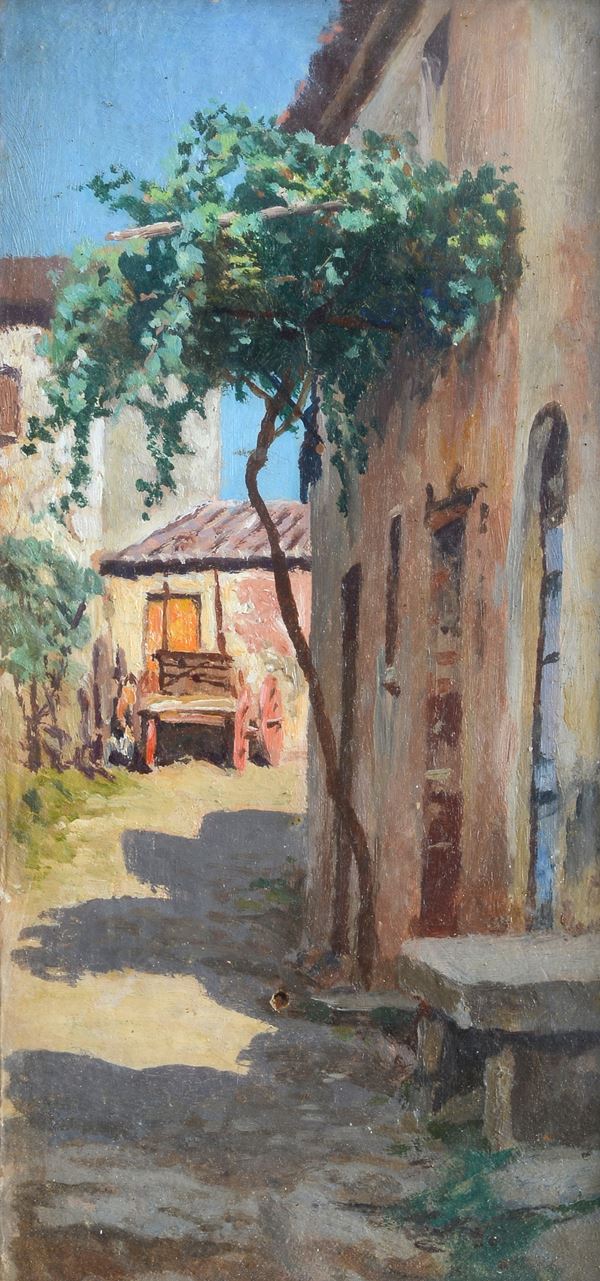 Cesare Ciani - View with cart