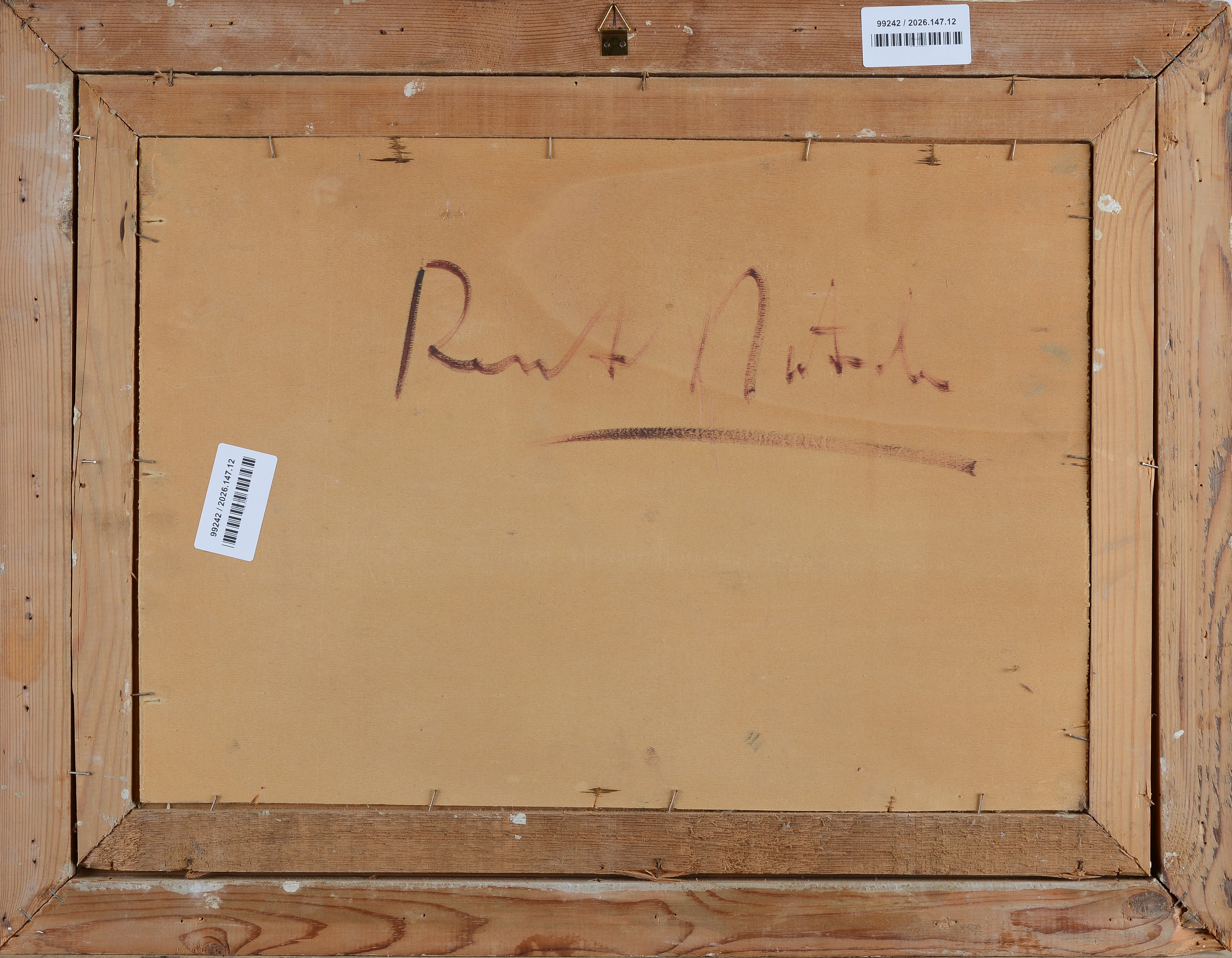 Renato Natali - Gregge - olio su tavola