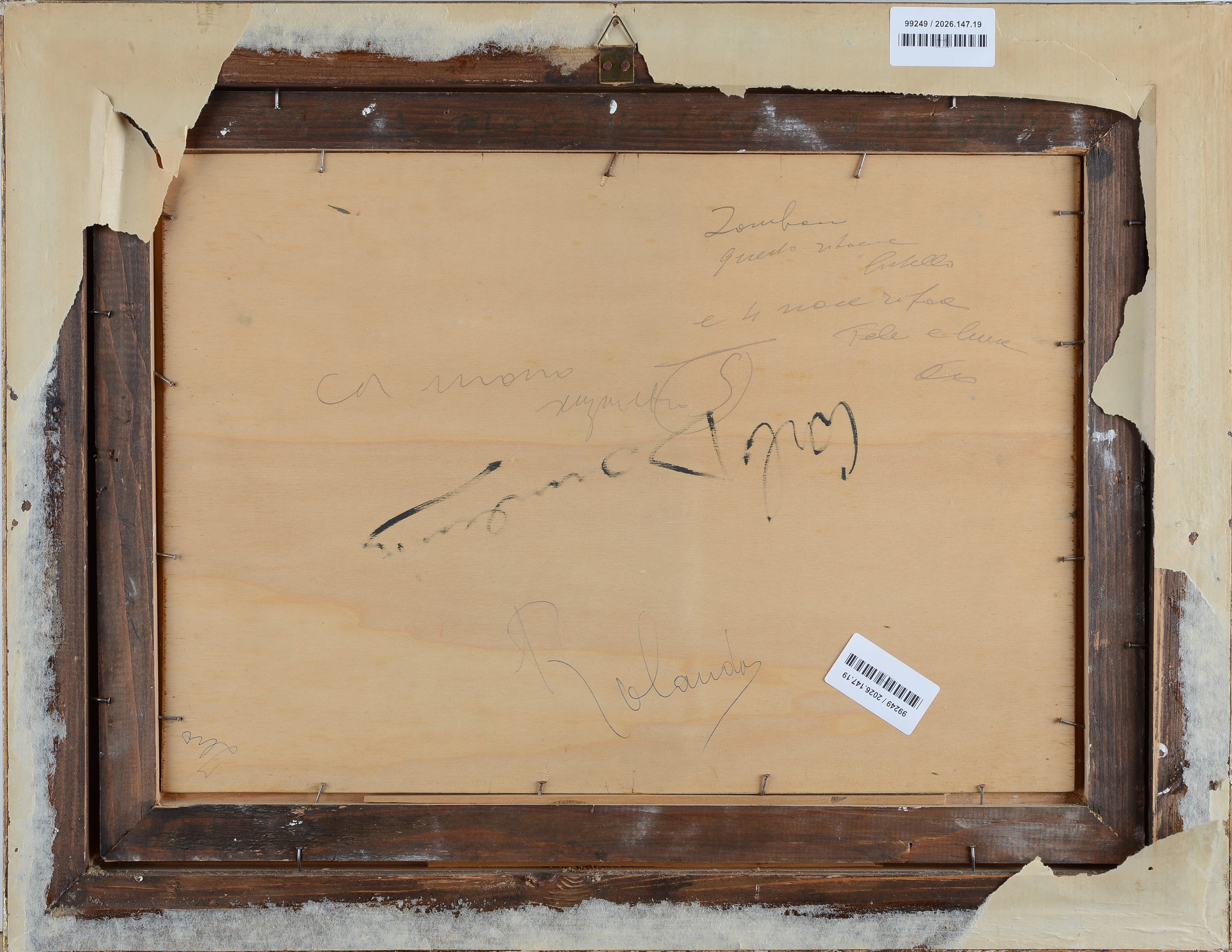 Carlo Domenici - Buttero - Olio su tavola, cm 36x50
