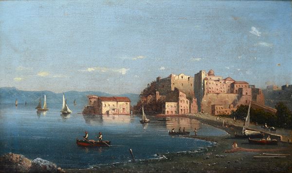 Anonimo, XIX sec. - View of Procida