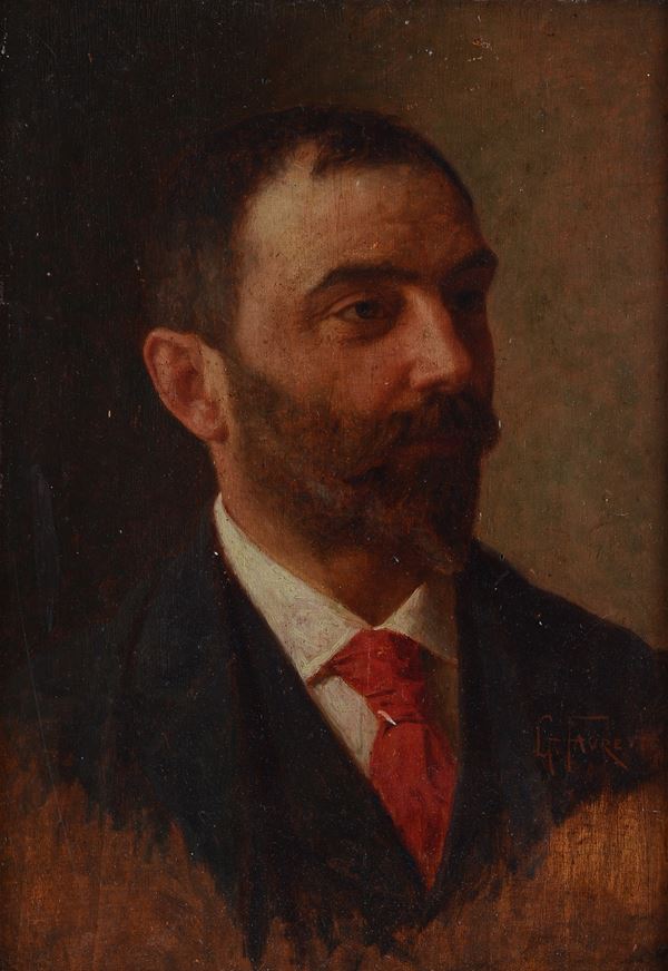 Giacomo Favretto - Autoritratto