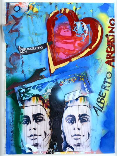 Senza titolo (Il meraviglioso, anzi), tecnica mista su carta