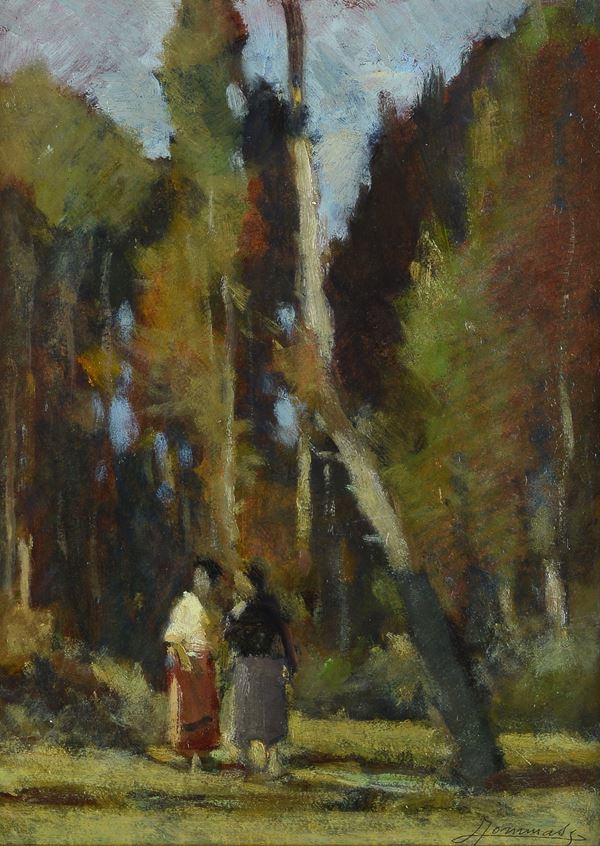 Ludovico Tommasi - Landscape with figures