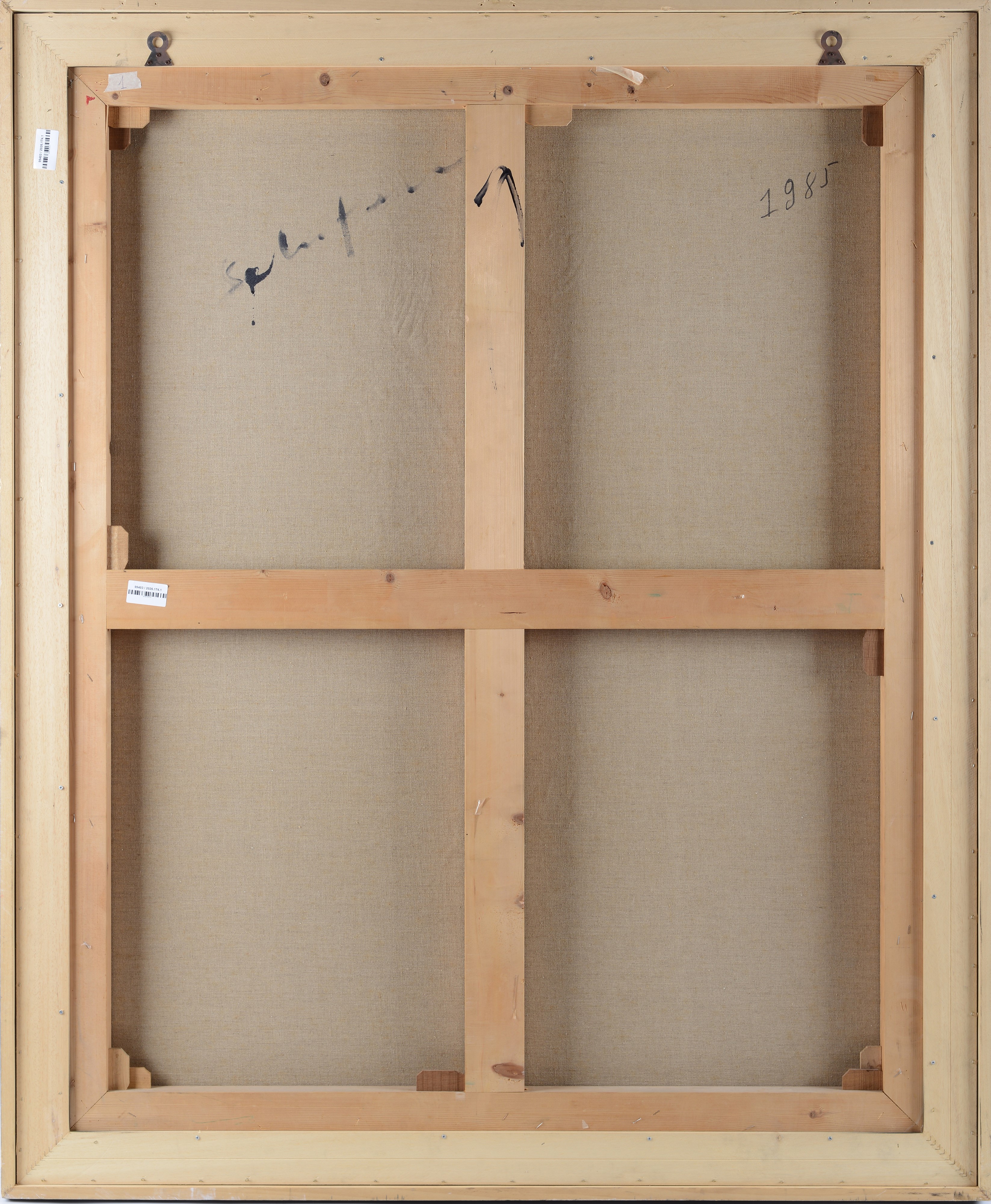 Mario Schifano - Senza titolo (smalto, acrilico e sabbia su tela), 1993