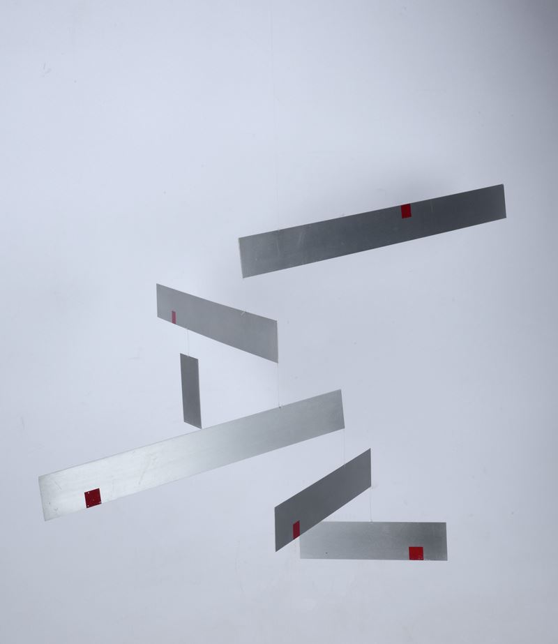 Bruno Munari - Macchina inutile, alluminio e nylon, cm 45x80, ed. 5/250, 1956/1970