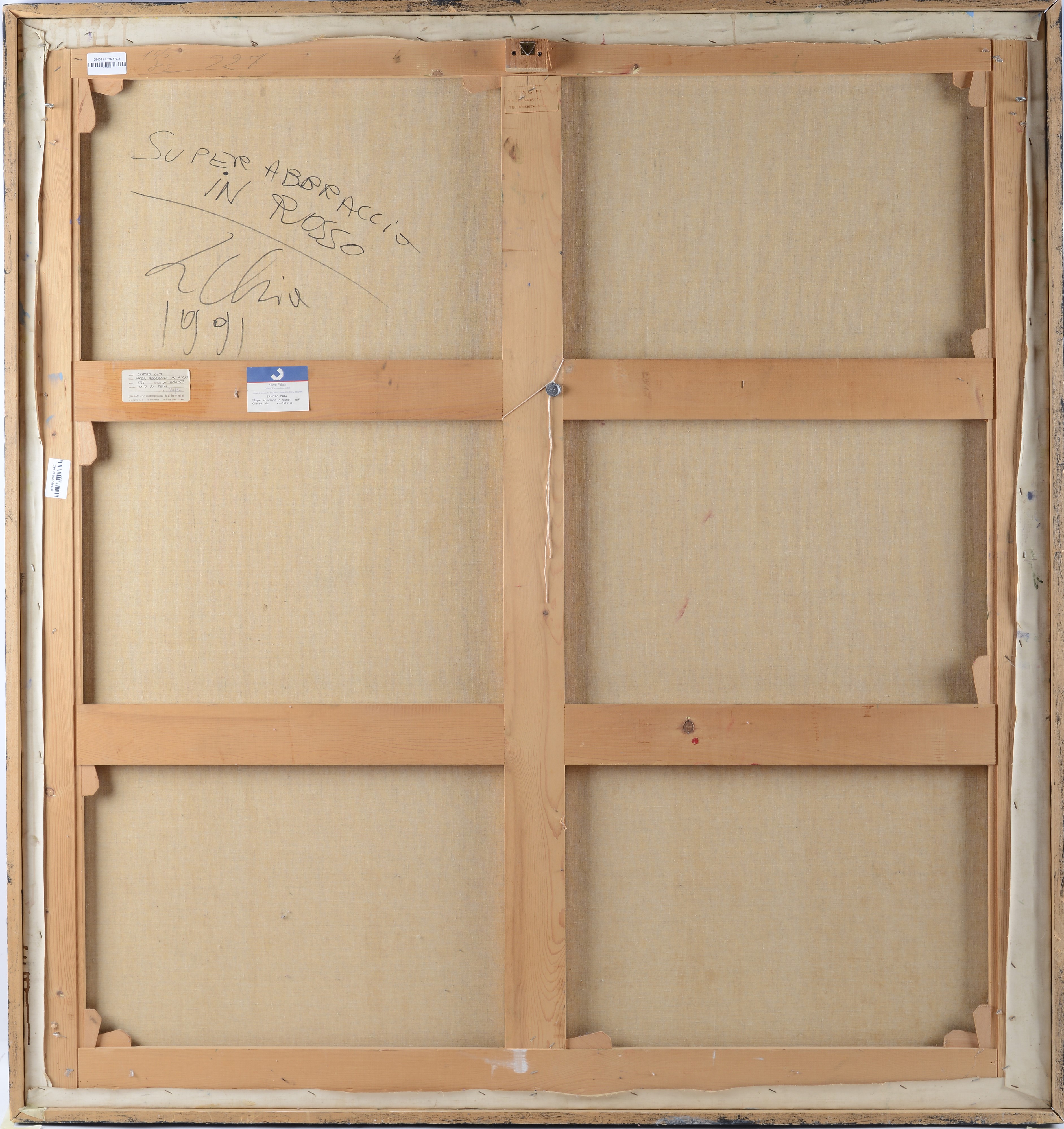 Sandro Chia - Super Abbraccio in Rosso