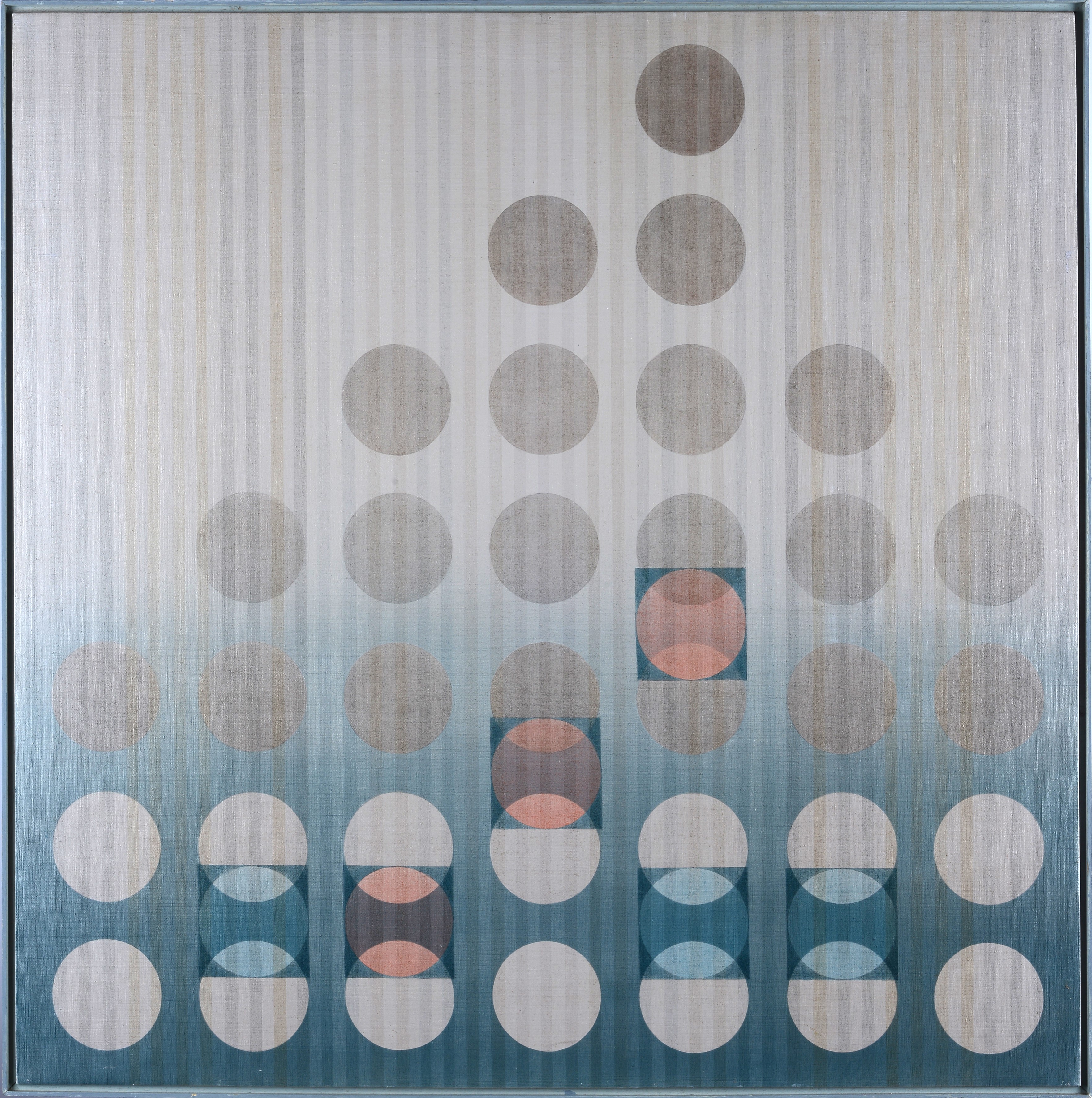 Carlo Nangeroni - Senza titolo (Acrilico su tela, 90x90 cm, 1991)