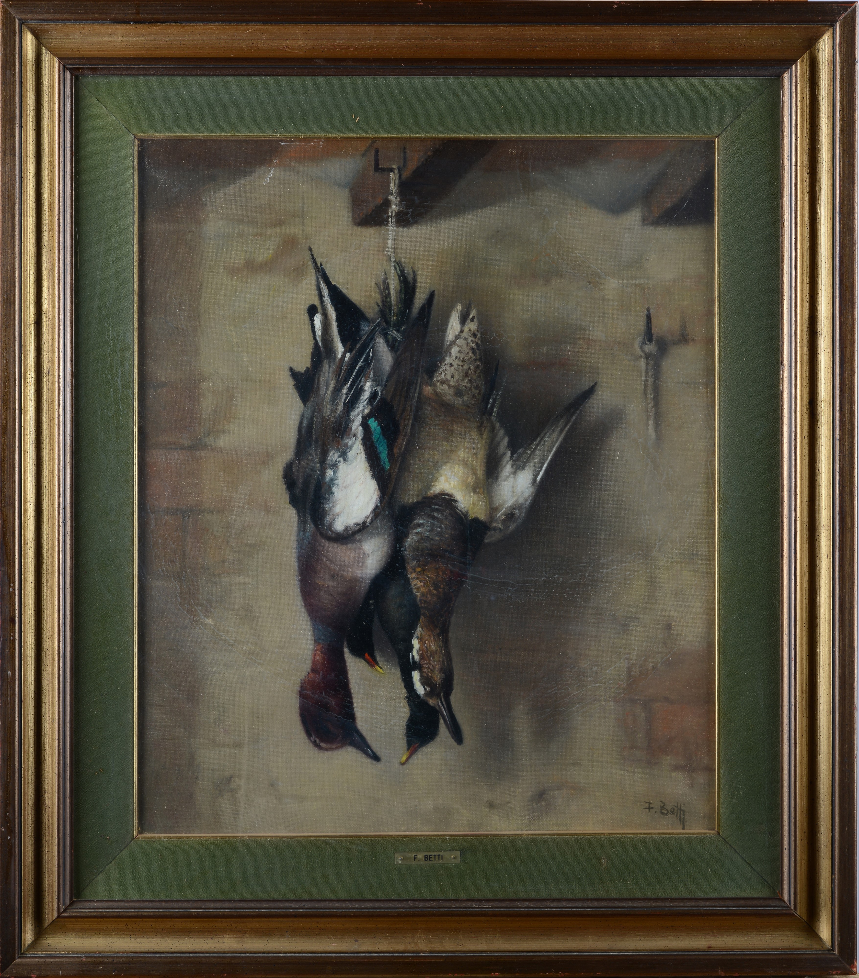 Franco Betti - Beccacce, olio su tela, cm. 61x50