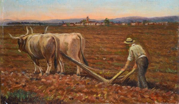 Luigi Gioli - The plowing