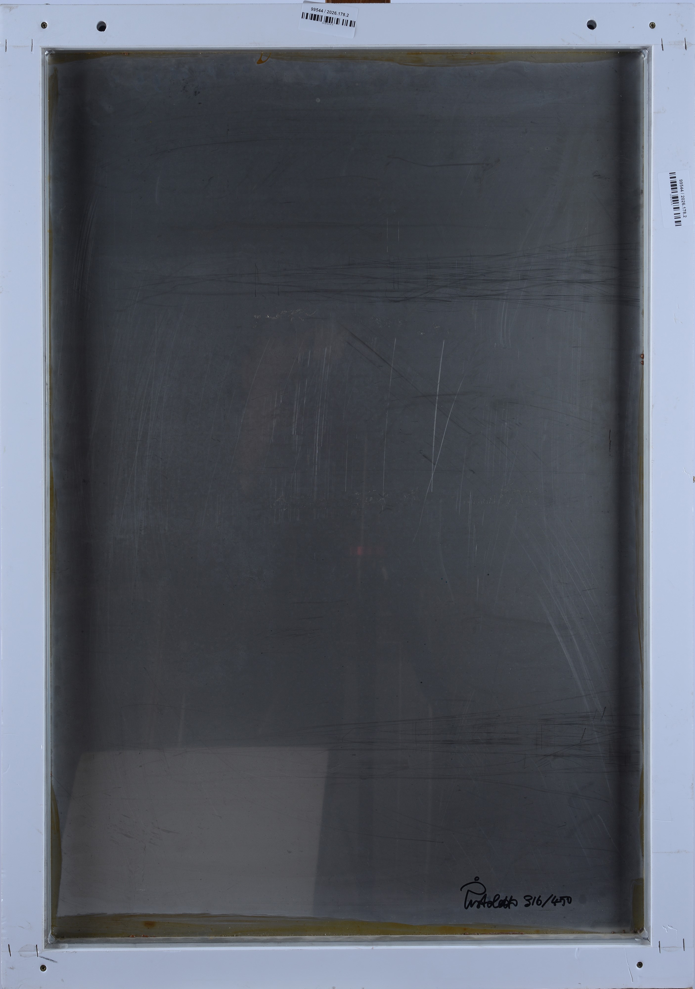 Michelangelo Pistoletto - Gabbia - Serigrafia su acciaio lucidato a specchio, 100x70 cm, es. 316/...