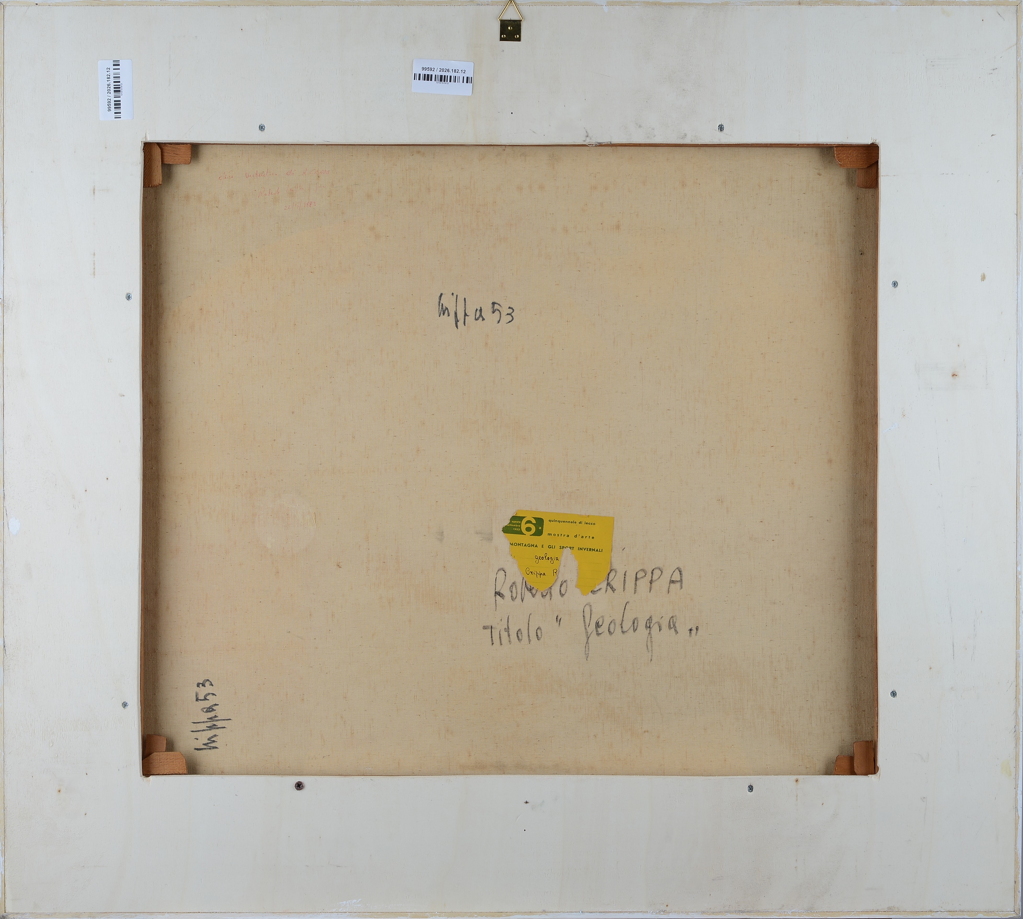 Roberto Crippa - Geologia, olio su tela, 1953
