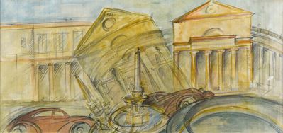 Composizione, acquerello su carta