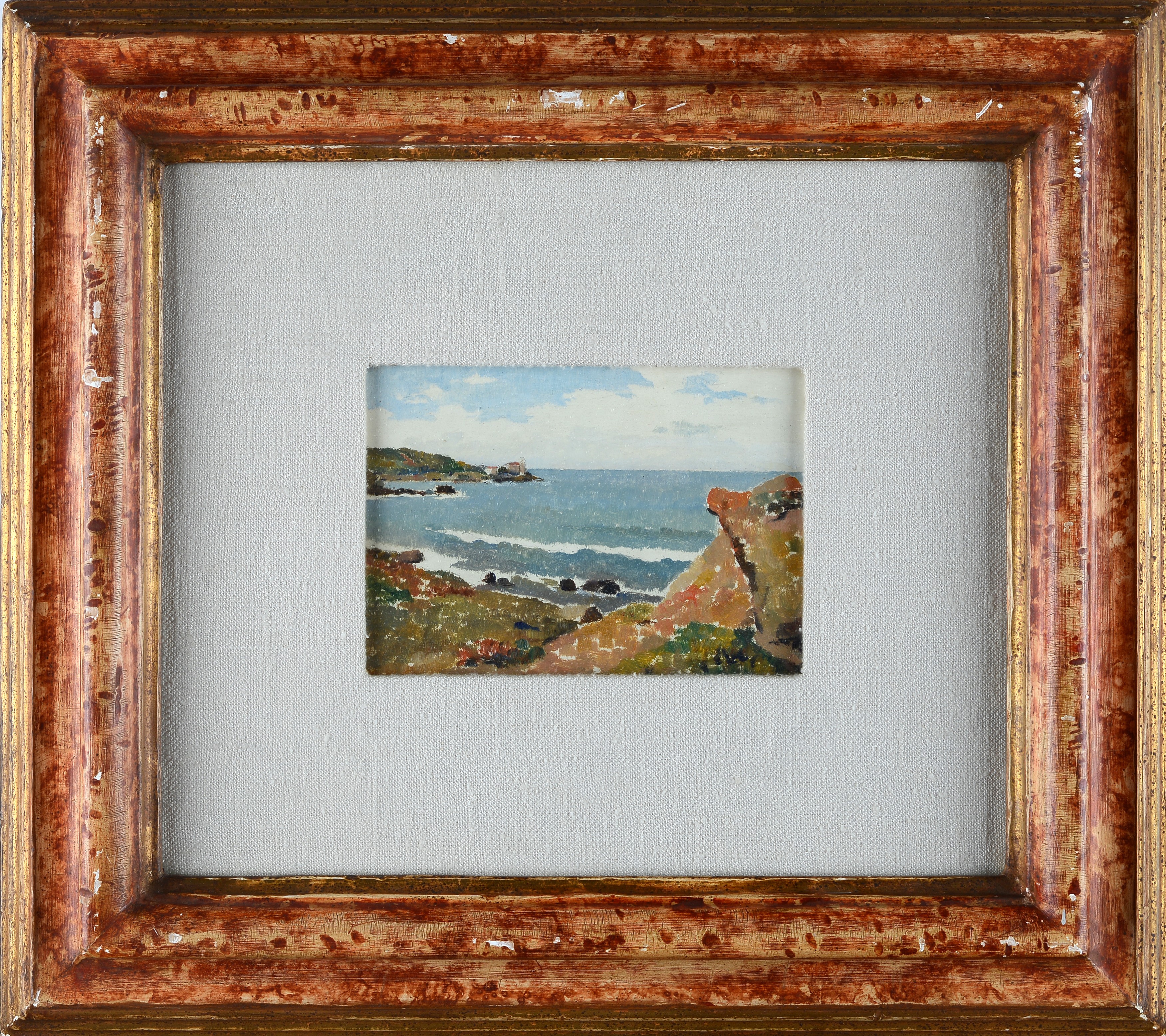 Memo Vagaggini - Calafuria, olio su tavola, cm. 15x20, 1954