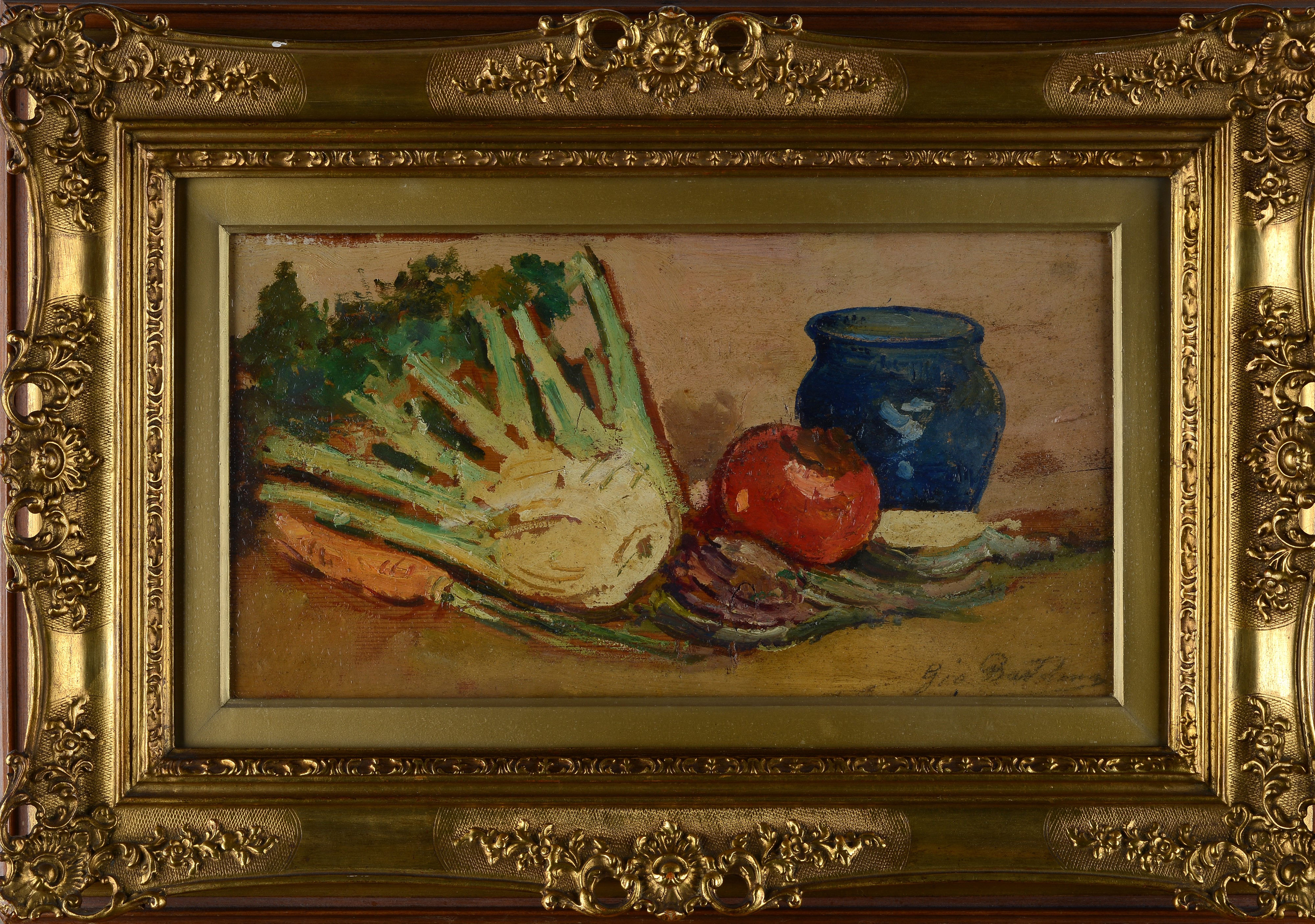 Giovanni Bartolena - Natura morta, olio su tavola