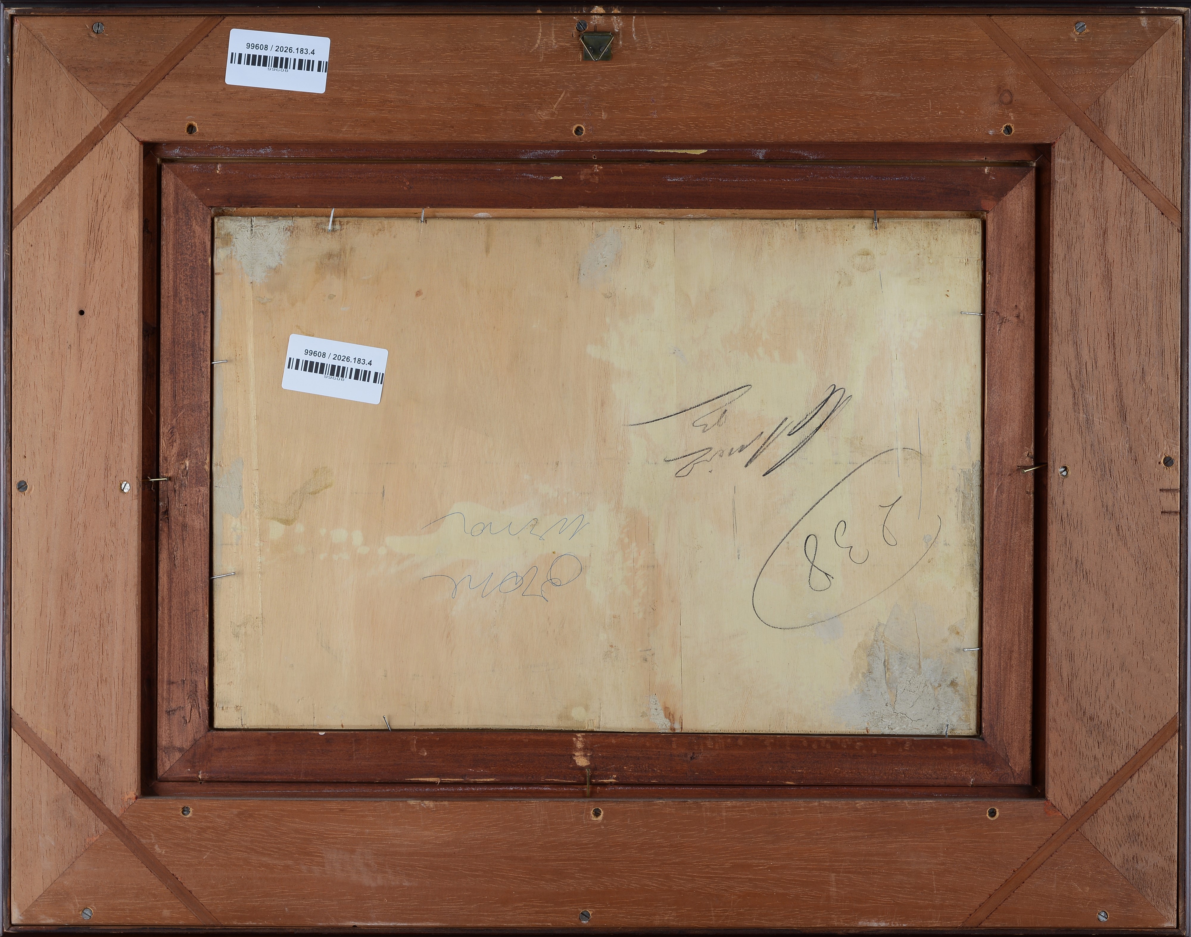 Giovanni Bartolena - Paesaggio toscano, olio su legno