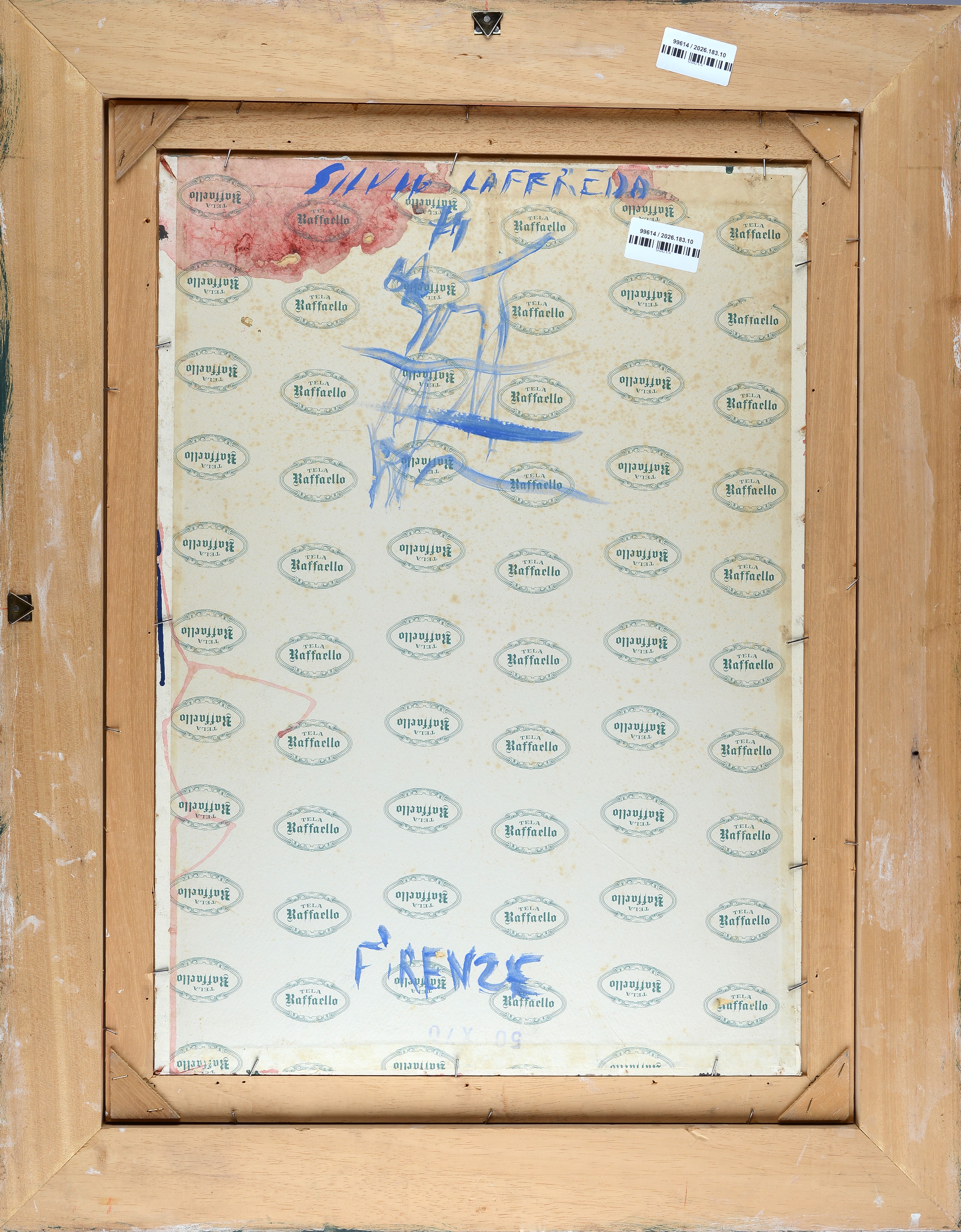 Silvio Loffredo - Battistero, olio su cartone telato, 1974