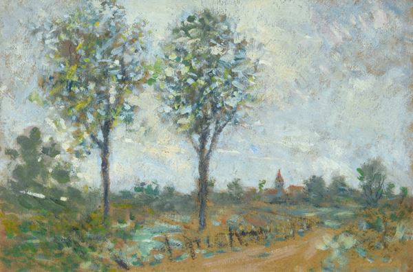 Attr. a Victor Charreton - Spring landscape