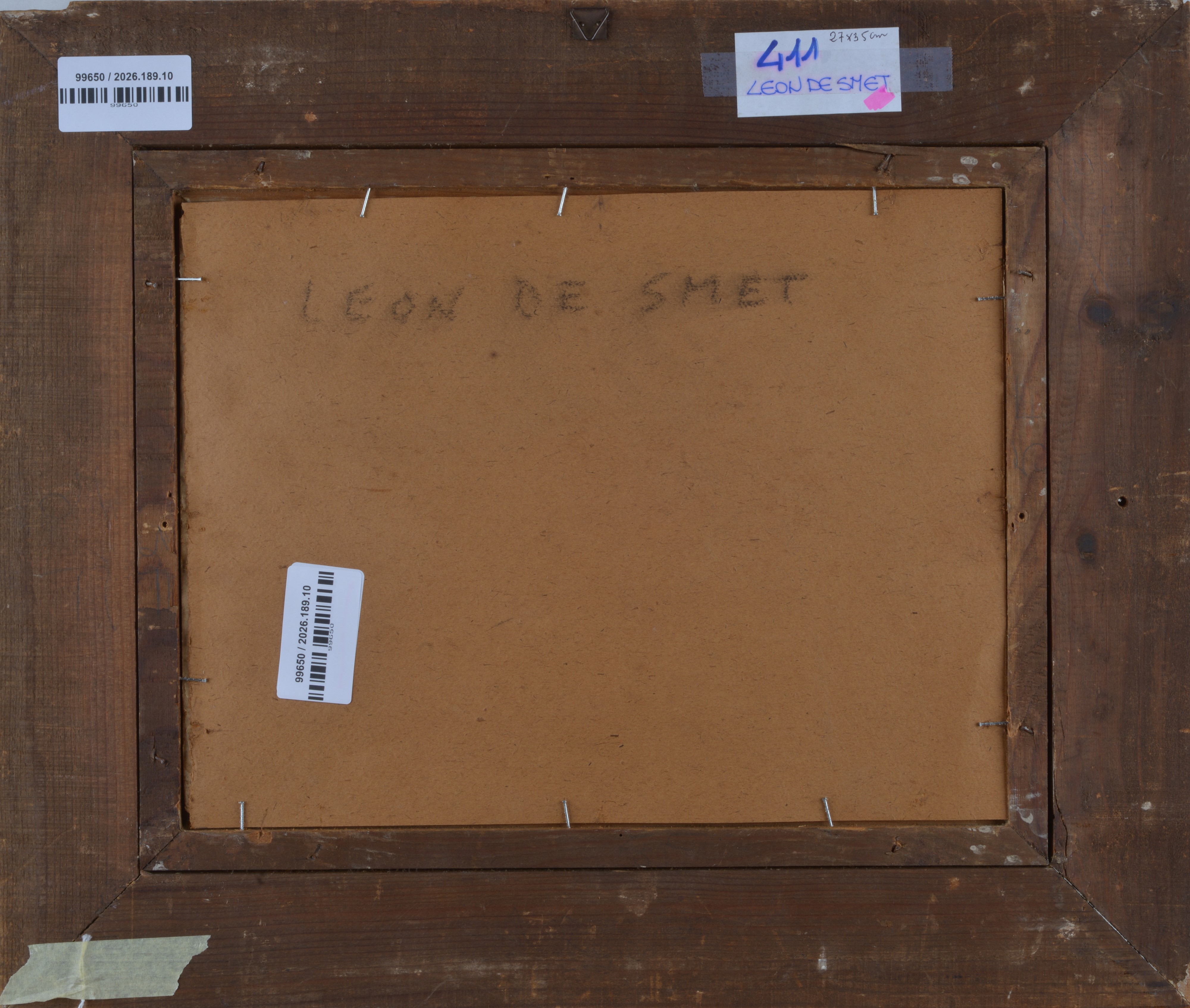 Attr. a Leon De Smet - Barche in porto, acquerello su carta