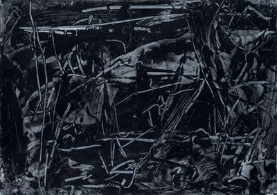 Partitura (B 1/4), pittura su laminato, 1991