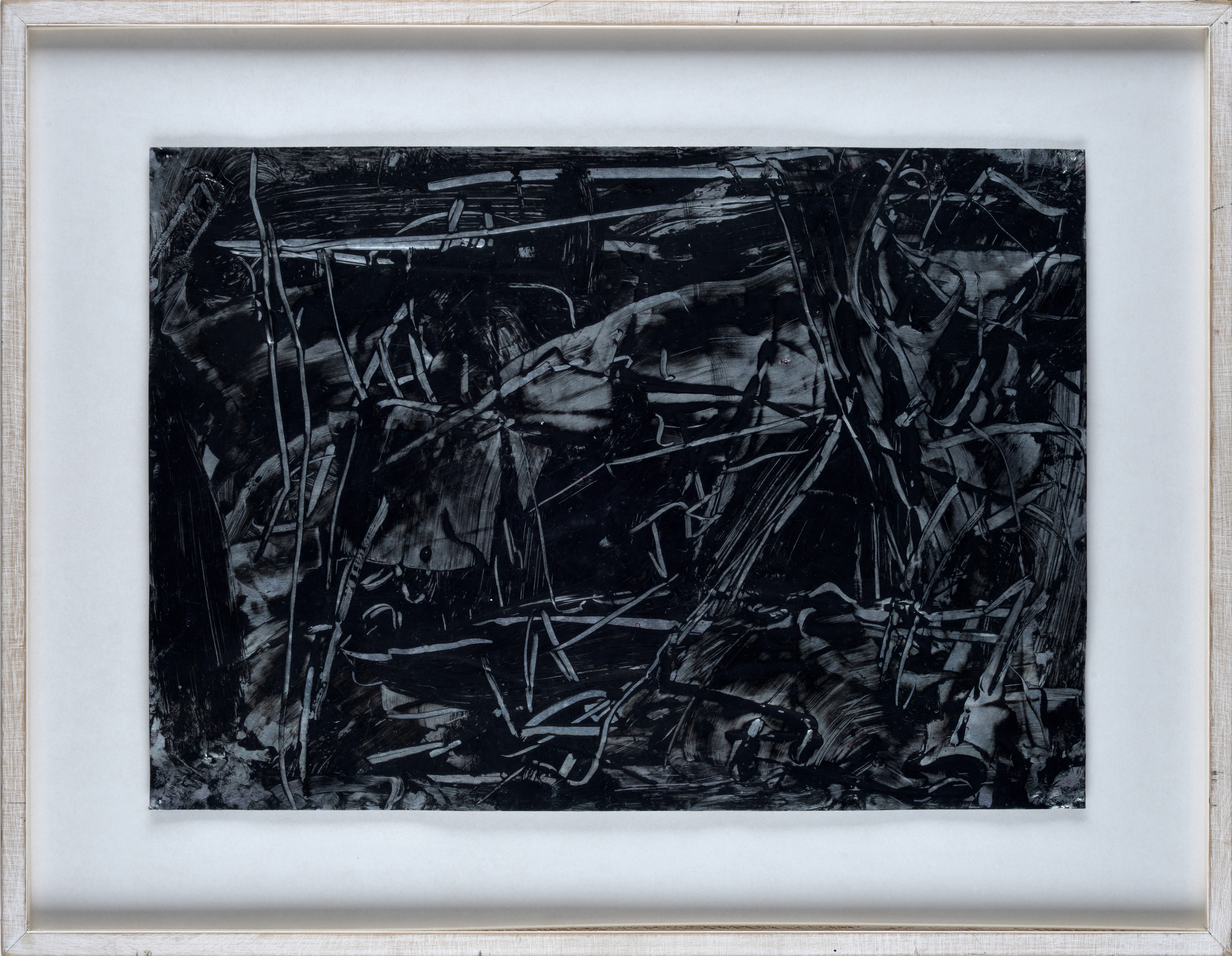 Emilio Vedova - Partitura (B 1/4), pittura su laminato, 1991