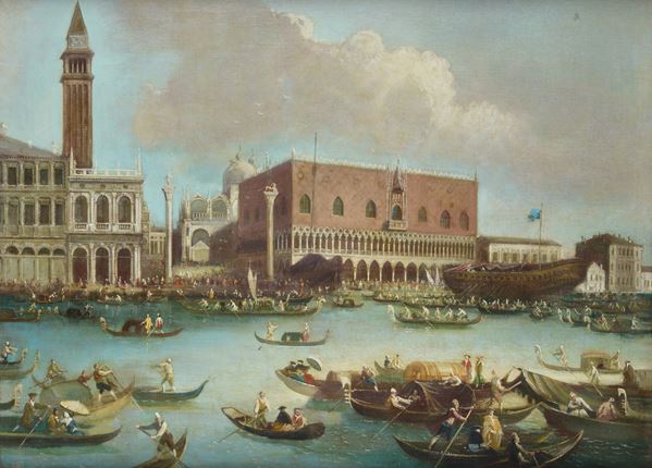 Anonimo, XIX sec. - Veduta di Palazzo Ducale a Venezia