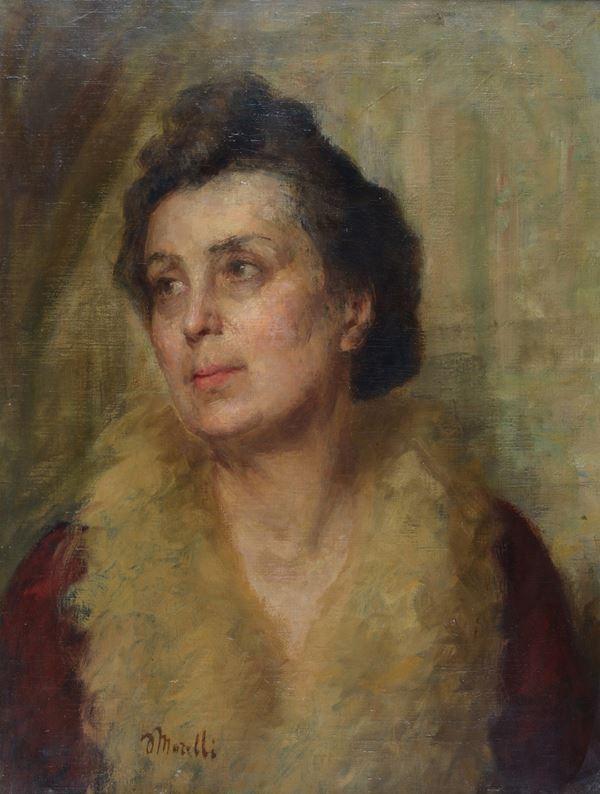Attr. a Domenico Morelli - Portrait of a Lady