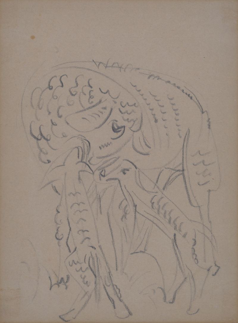 André Masson - Moutons, pastello su carta
